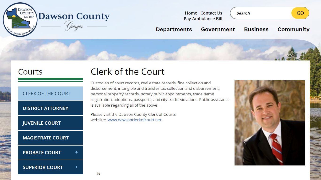 Clerk of the Court | Dawson County, Georgia